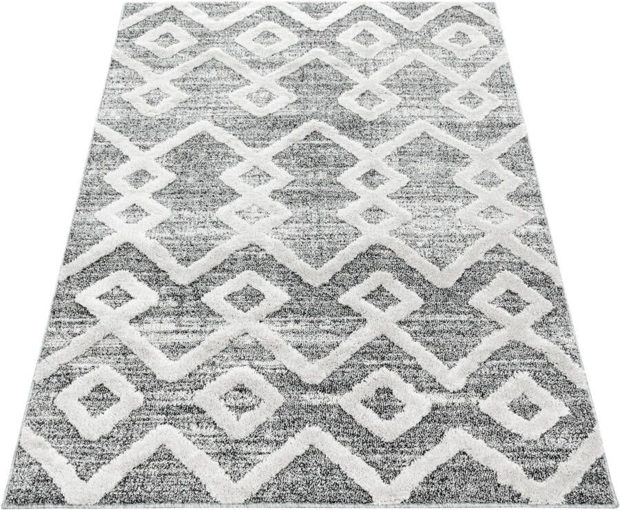Adana Carpets Scandinavisch vloerkleed Pitea Retro Grijs Creme 120x170cm - Foto 2