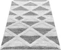 Adana Carpets Scandinavisch vloerkleed Pitea Lines Grijs Creme 160x230cm - Thumbnail 1