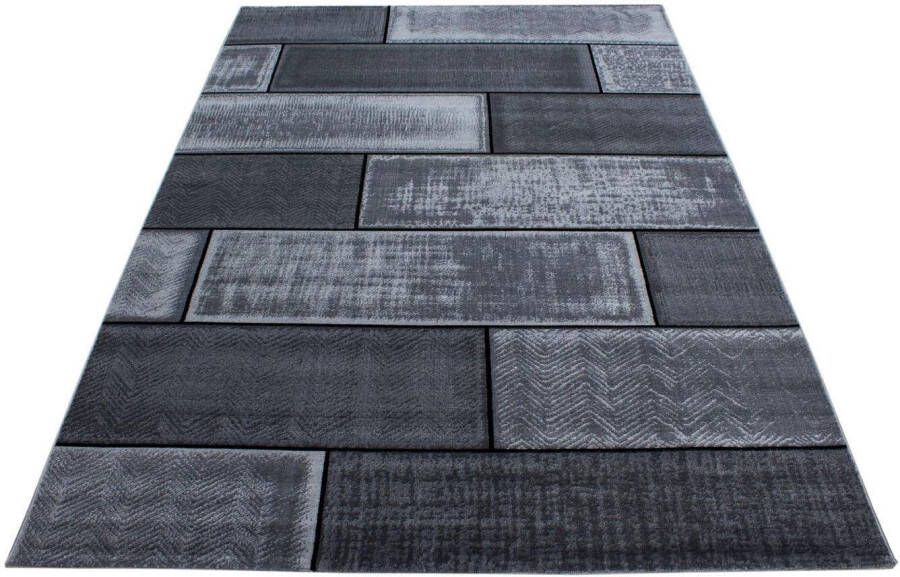 Adana Carpets Modern vloerkleed Plus Zwart 8007 120x170cm