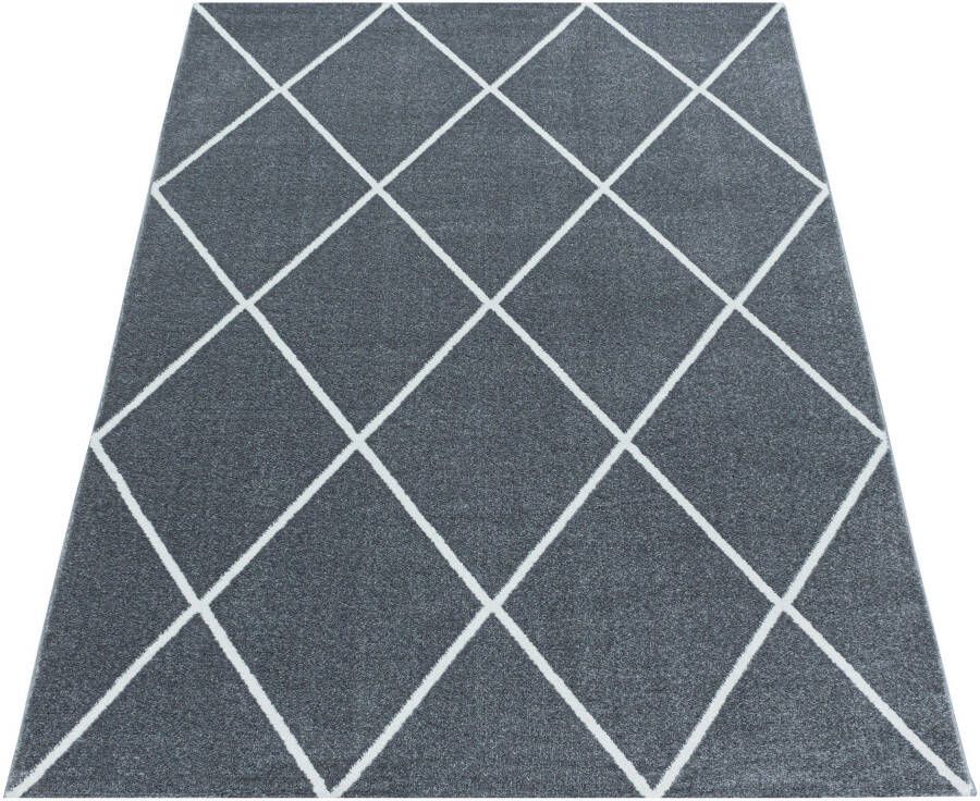 Adana Carpets Laagpolig vloerkleed Smoothly Lines Grijs Wit 160x230cm - Foto 3