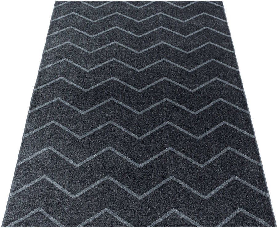 Adana Carpets Laagpolig vloerkleed Smoothly Weave Grijs Wit 200x290cm