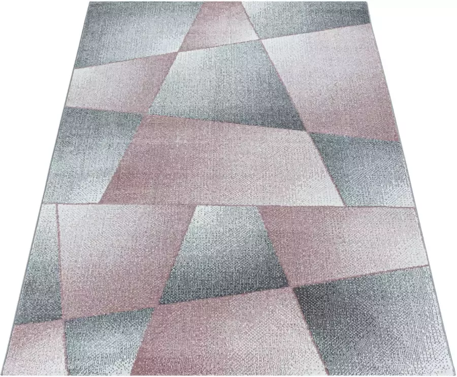 Adana Carpets Laagpolig vloerkleed Smoothly Design Roze Grijs 200x290cm - Foto 4