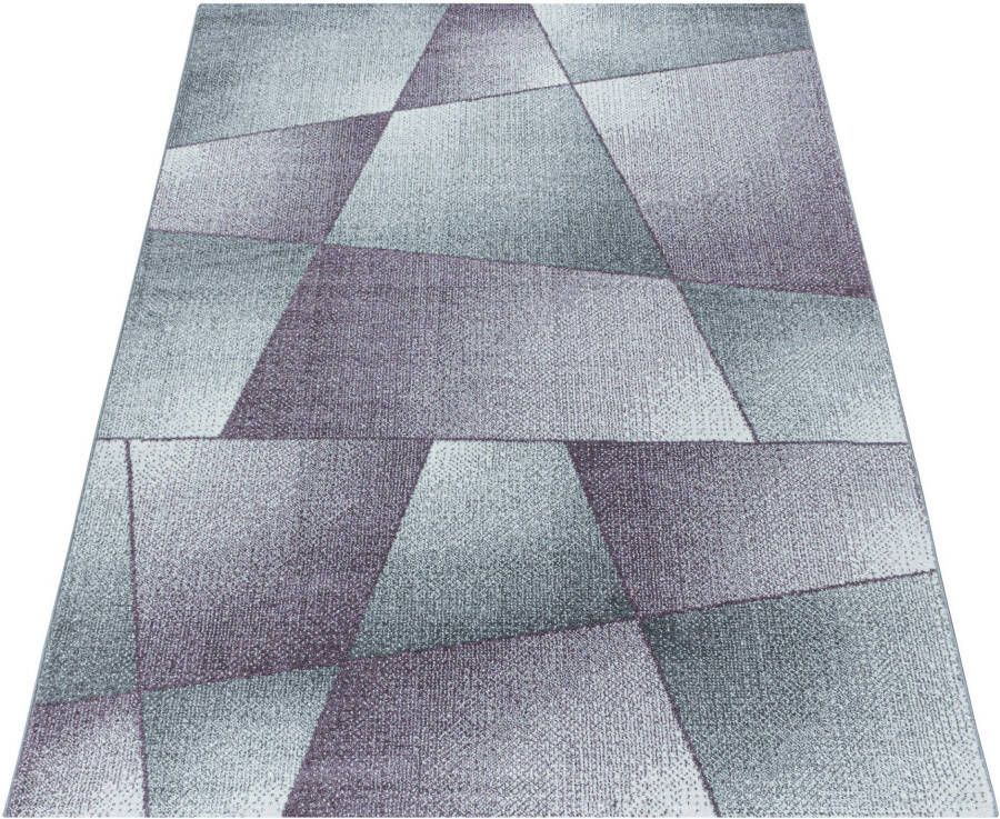Adana Carpets Laagpolig vloerkleed Smoothly Design Paars Grijs 240x340cm - Foto 2
