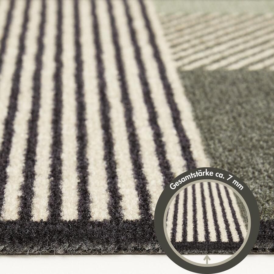 Barbara Becker Mat Sense Made in Belgium Vuilafvangmat modern ontwerp wasbaar ook als loper - Foto 2