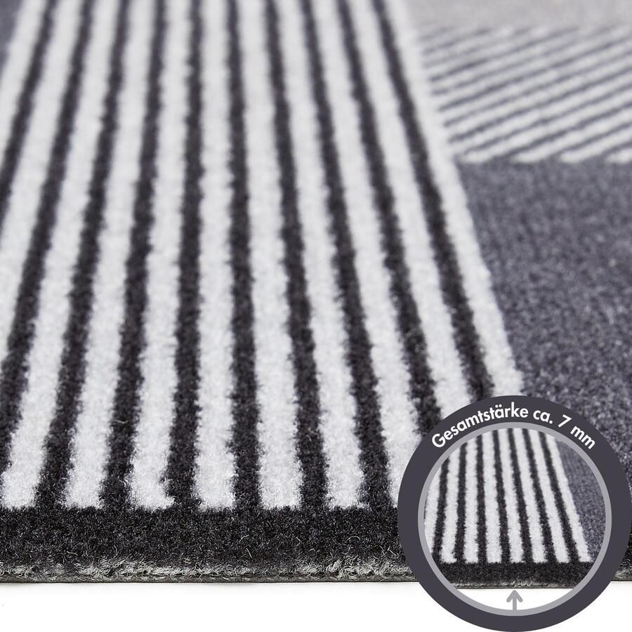 Barbara Becker Mat Sense Made in Belgium Vuilafvangmat modern ontwerp wasbaar ook als loper - Foto 3
