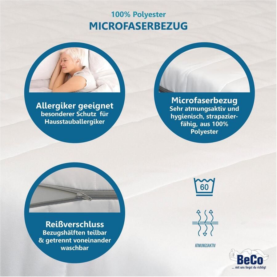 Beco Comfortschuimmatras 2 voor 1 hoogte 21 cm - Foto 2