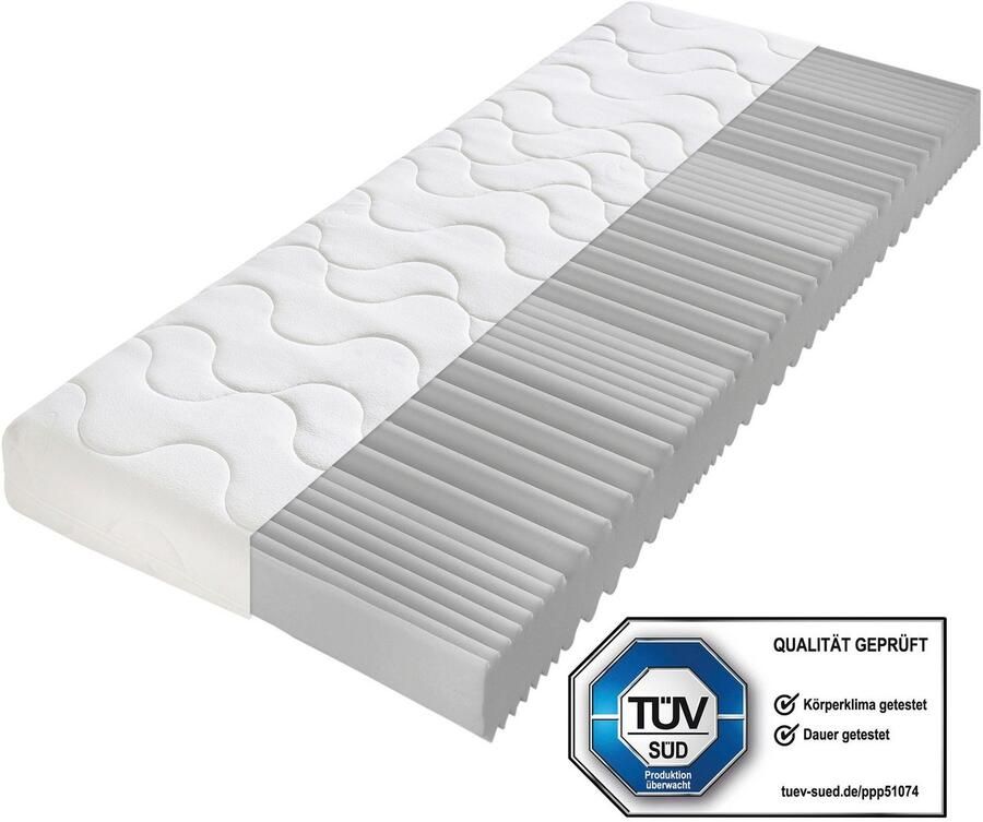 Beco Comfortschuimmatras Double Deluxe matras 20 matras in 90x200 cm en andere afm Matras door de TÜV SÜD getest* meer dan 2.000 5-sterren-beoordelingen! hoogte 20 cm - Foto 7