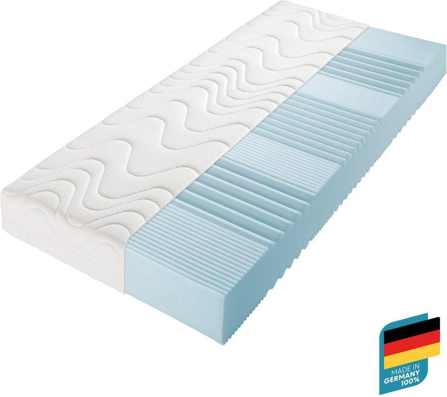 Beco Comfortschuimmatras KS Luxus Kies uit een polyester- of een natuurlijke katoenen bekleding! hoogte 27 cm - Foto 6