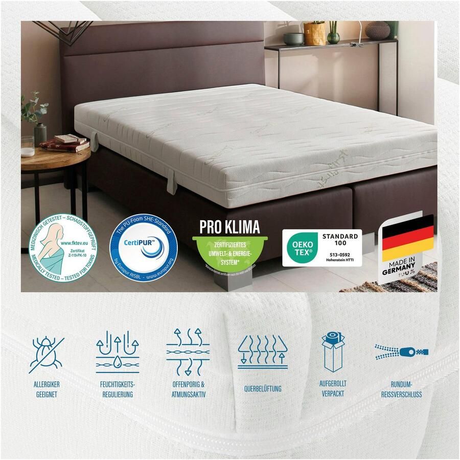 Beco Comfortschuimmatras Matras Active Greenfirst matras in diverse maten beschikbaar hoogte 18 cm