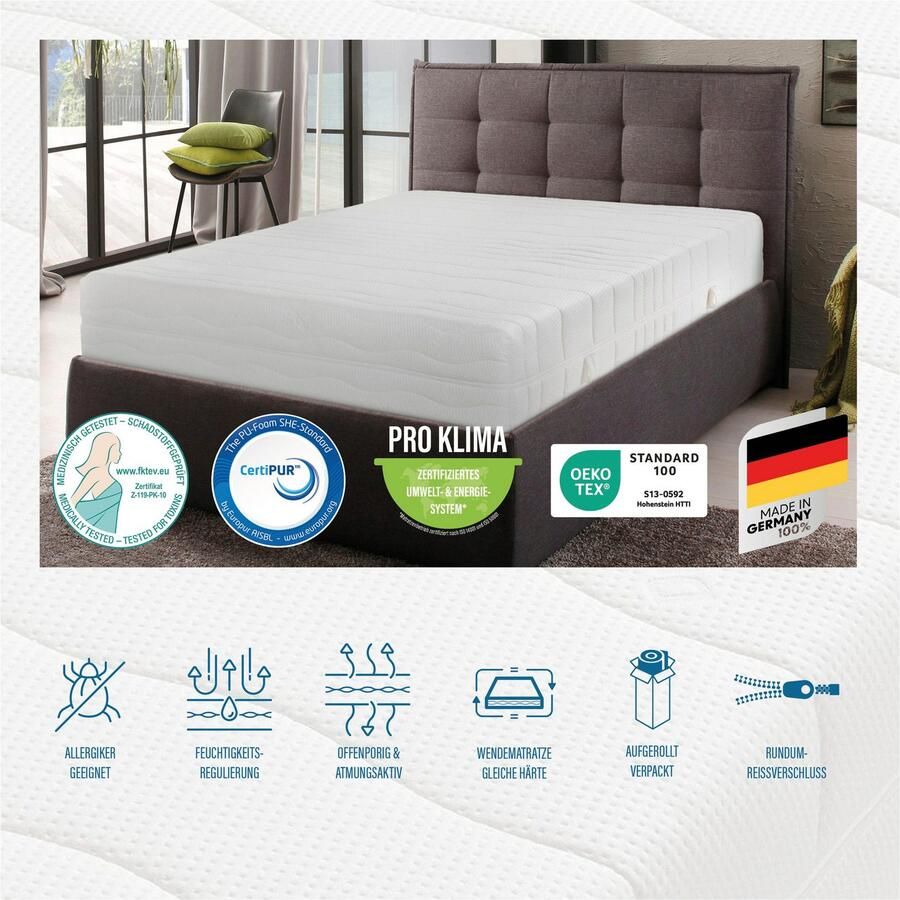 Beco Comfortschuimmatras Matras gigant trio KS luxe-matrashoogte in diverse afmetingen hoogte 30 cm - Foto 3