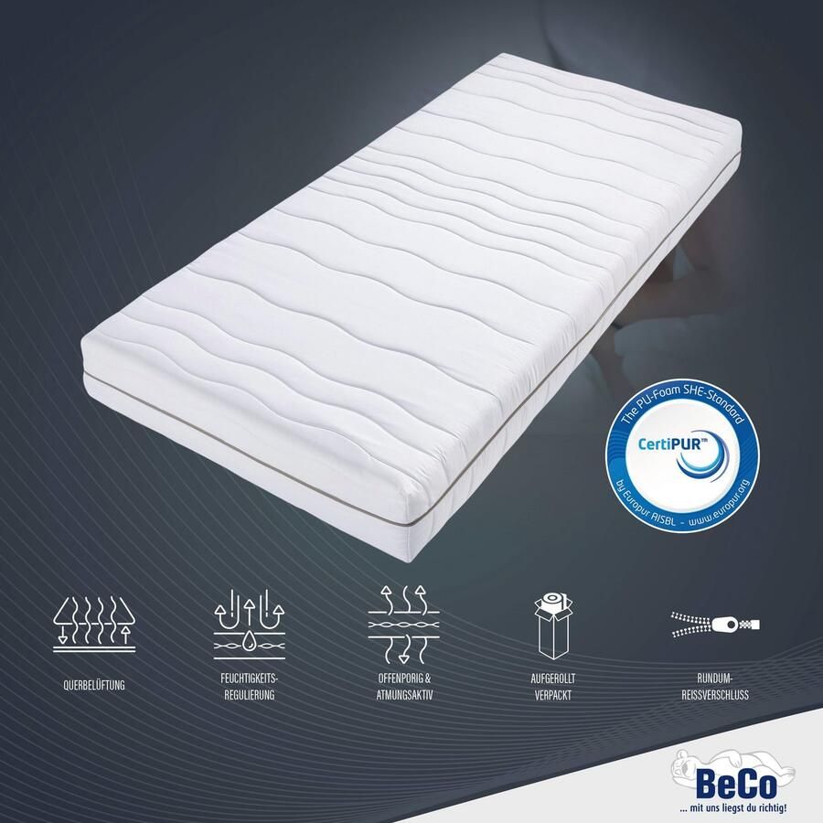 Beco Comfortschuimmatras Matras Selection MF matras in 90x200 cm en andere maten hoogte 14 cm - Foto 5