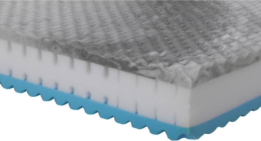 Beco Comfortschuimmatras Physio Cel matras 90x200 140x200 cm en andere maten Flexibele omkeerbare matras 7 zones H2+H3 of H3+H4 ademend hoogte 22 cm - Foto 4