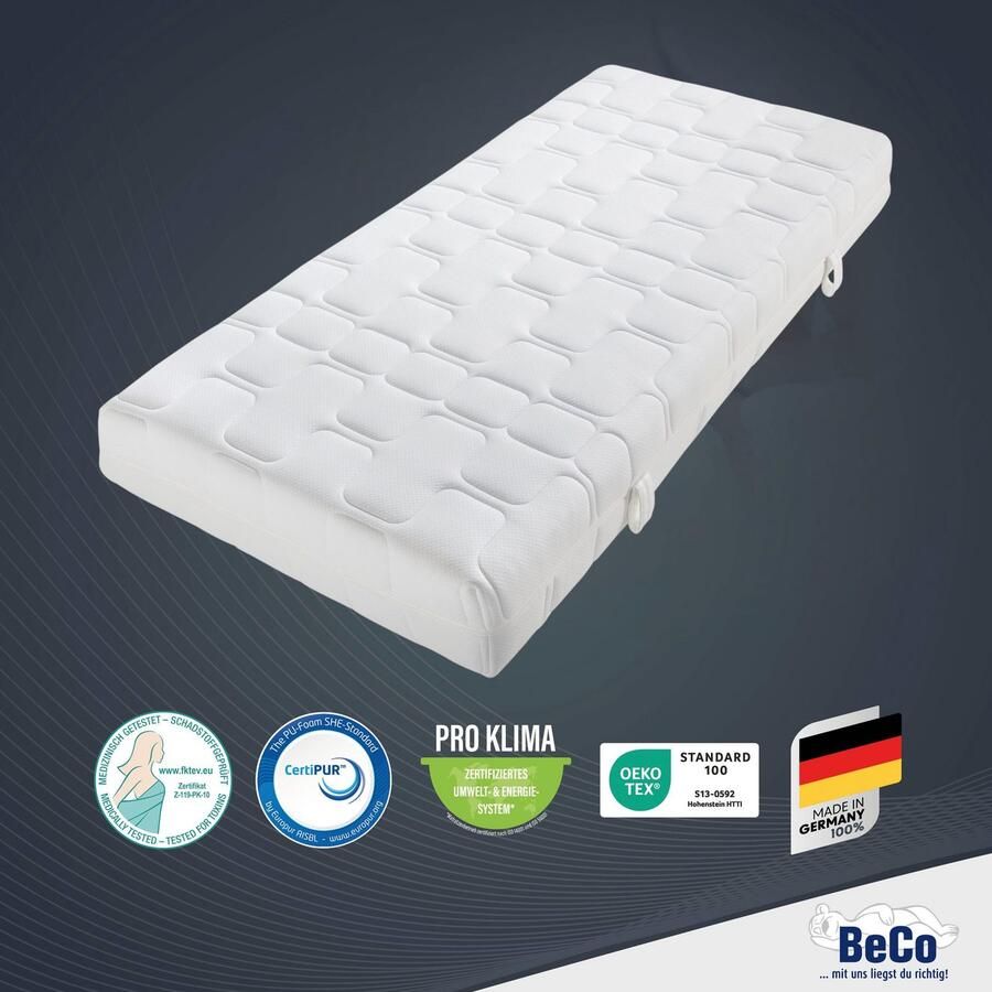 Beco Gelschuimmatras GUMO 7 zones matras 90x200 140x200 en andere maten drukverlagende gel-schuimlaag ademend partner- omkeerbare matras hoogte 20 cm - Foto 6
