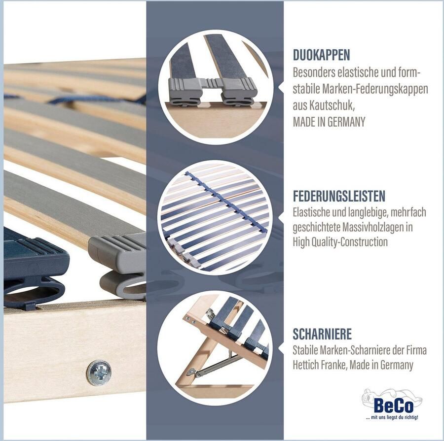 Beco Lattenbodem Dura Flex LR-K 7 zones ideaal voor 2-persoonsbedden (1 stuk) - Foto 4