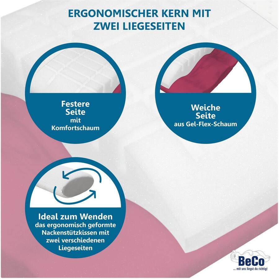 Beco Neksteunkussen Vario Flex met twee ligkanten! - Foto 4