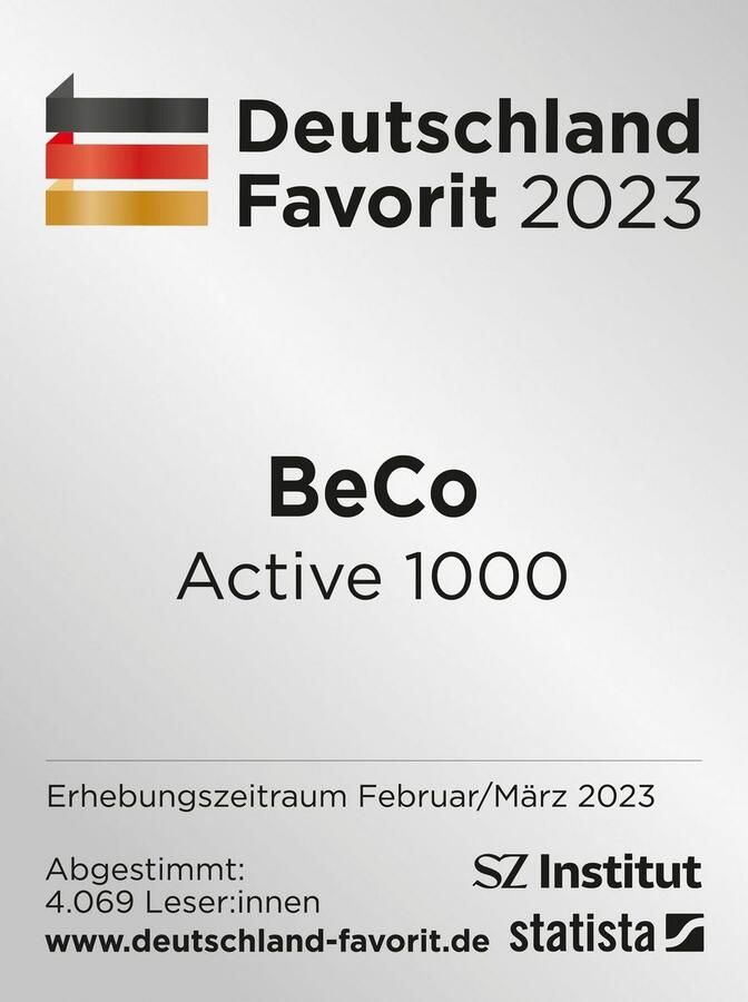 Beco Pocketveringsmatras Active 1000 matras benoemd tot Duitsland Favoriet 2023! Omkeerbare matras in 90x200 140x200 cm en andere maten hoogte 22 cm