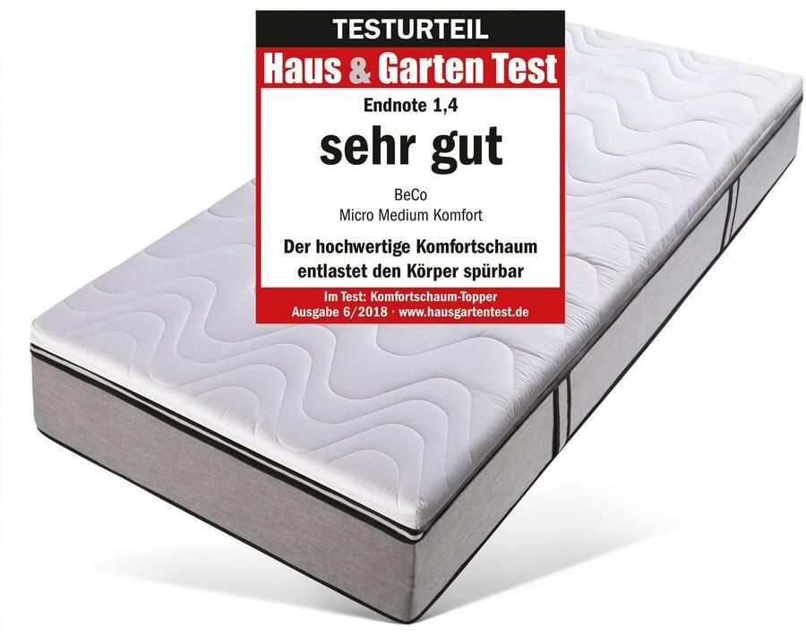 Beco Topmatras Micro Medium Comfort comfortschuim bijzonder duurzaam RG 35 (1 stuk) - Foto 2
