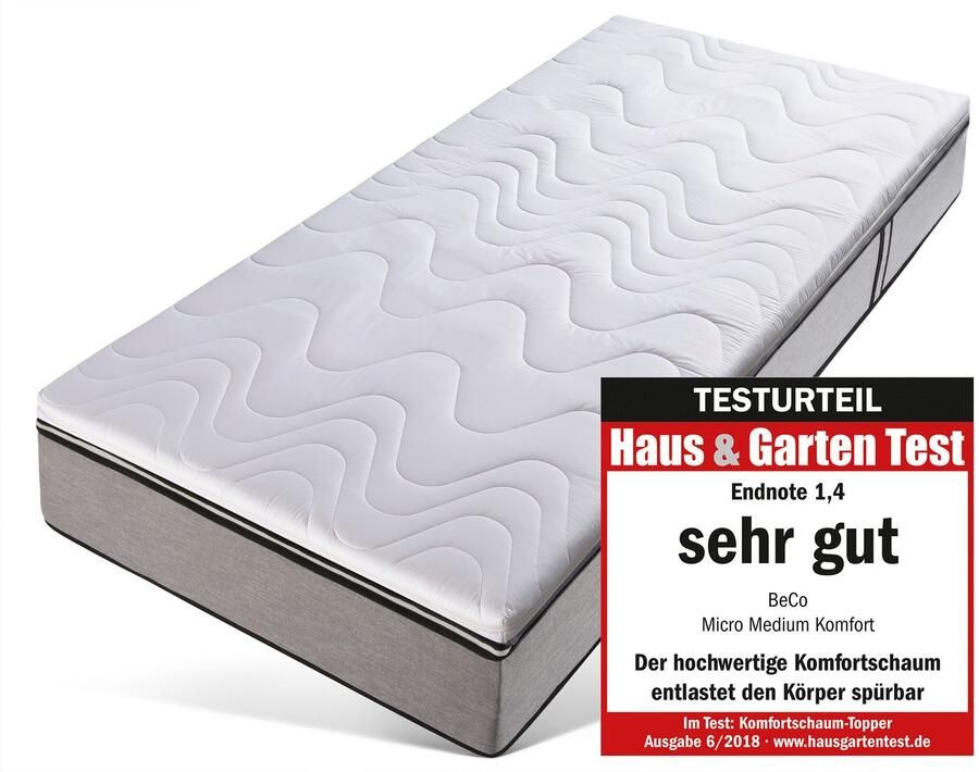 Beco Topmatras Micro Medium Comfort comfortschuim bijzonder duurzaam RG 35 (1 stuk) - Foto 3