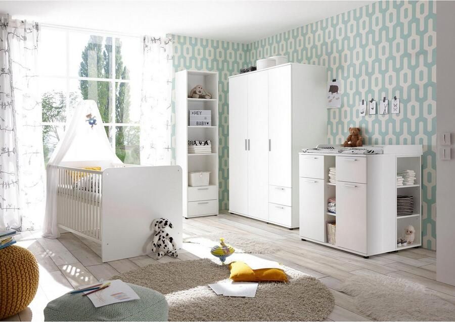 Baby & Tiener Collection Kledingkast Bibo 3 deurs Wit - Foto 2