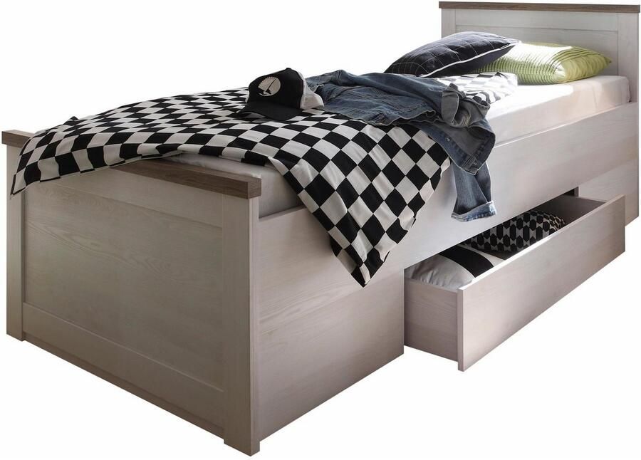 Begabino Kinderbed Luca opbergbed landelijke stijl 90x200cm TOPSELLER - Foto 2