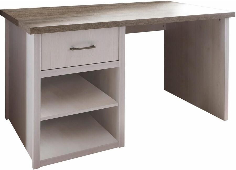 Emob Bureau Larnaca 141cm met 1 lade wit Bega Begabino Back to School Wit Spaanplaat Back to School Op voorraad - Foto 2