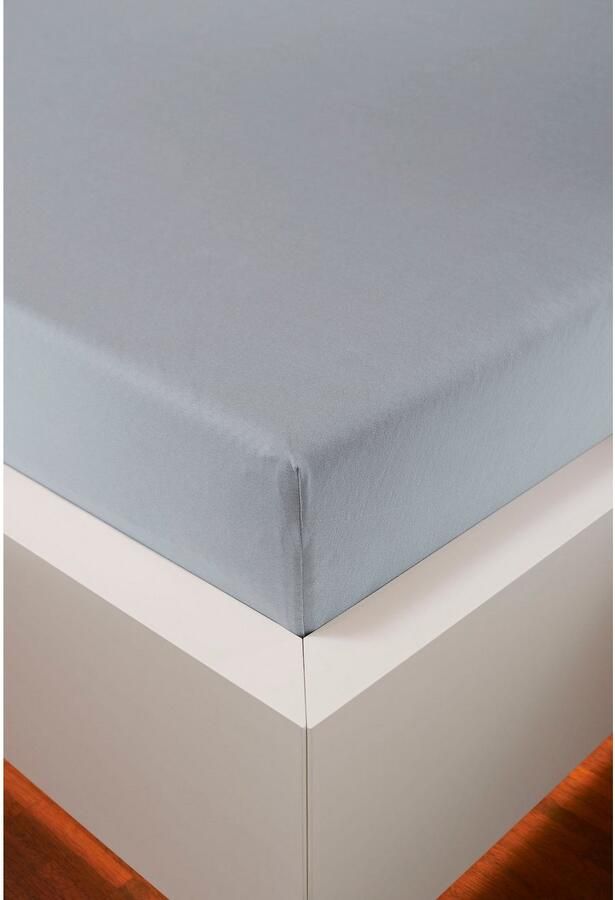 Bellana Hoeslaken Jersey-elastaan aqua in mt. 90x200 140x200 of 180x200 cm van katoen voor matrassen tot 35 cm hoogte laken hoeslaken (1 stuk) - Foto 2