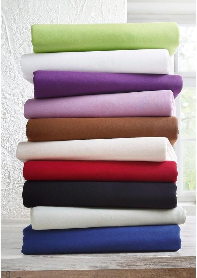 Bellana Hoeslaken Mako-jersey exclusief in mt. 90x200 140x200 of 180x200 cm van katoen voor matrassen tot 25 cm hoogte laken hoeslaken (1 stuk) - Foto 2