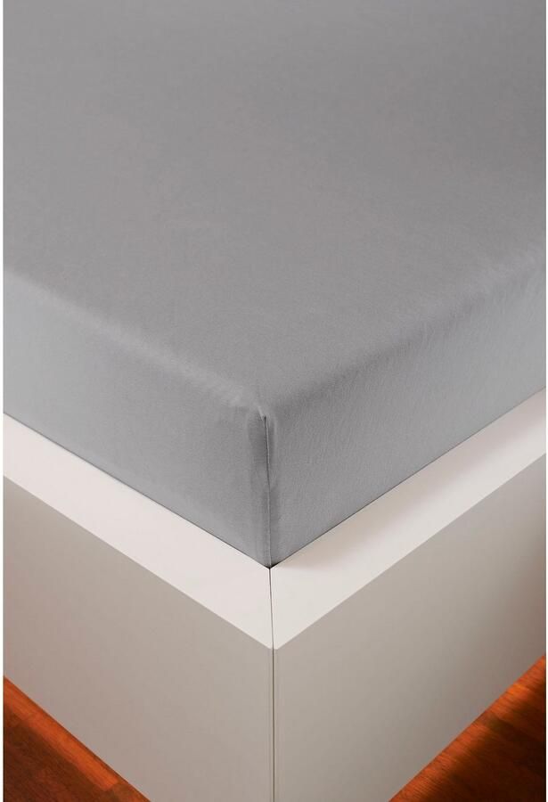 Bellana Hoeslaken Jersey-elastaan aqua in mt. 90x200 140x200 of 180x200 cm van katoen voor matrassen tot 35 cm hoogte laken hoeslaken (1 stuk) - Foto 2