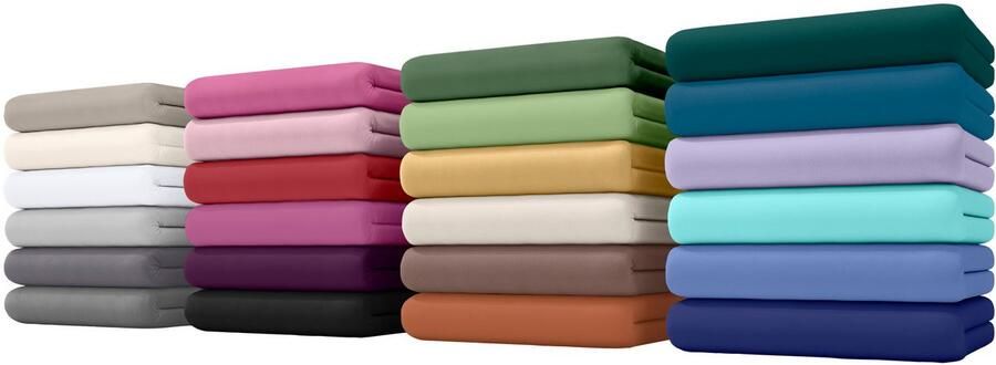 Bellana Hoeslaken Mako-jersey exclusief in mt. 90x200 140x200 of 180x200 cm van katoen voor matrassen tot 25 cm hoogte laken hoeslaken (1 stuk) - Foto 4