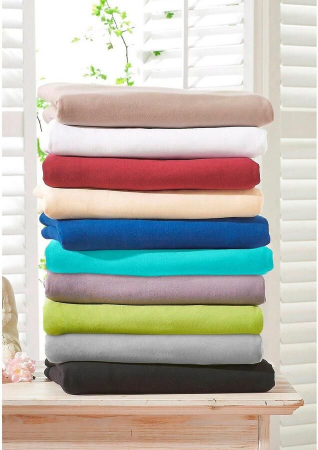 Bellana Hoeslaken Mako-jersey exclusief in mt. 90x200 140x200 of 180x200 cm van katoen voor matrassen tot 25 cm hoogte laken hoeslaken (1 stuk) - Foto 3