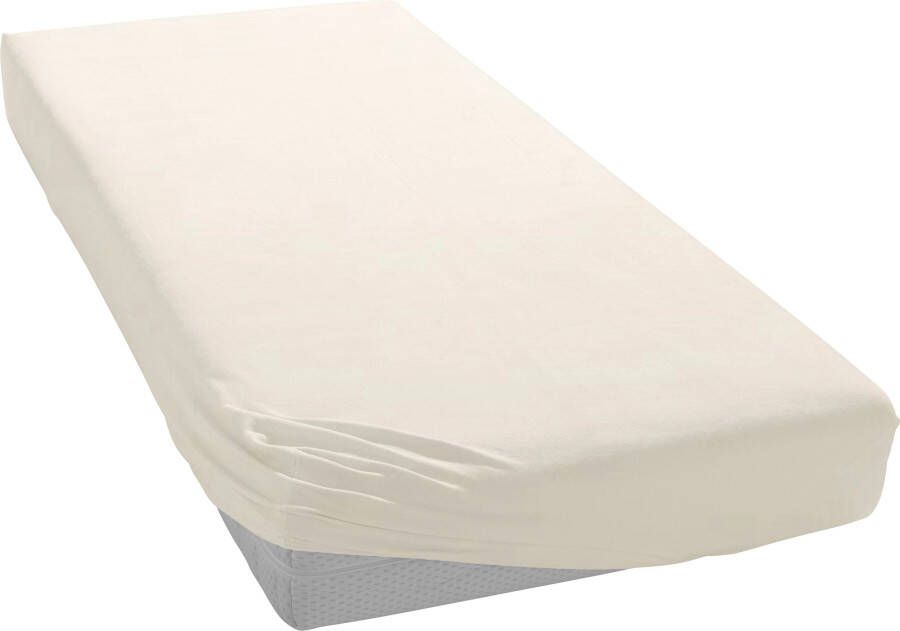 Bellana Hoeslaken Jersey-elastaan aqua in mt. 90x200 140x200 of 180x200 cm van katoen voor matrassen tot 35 cm hoogte laken hoeslaken (1 stuk) - Foto 5