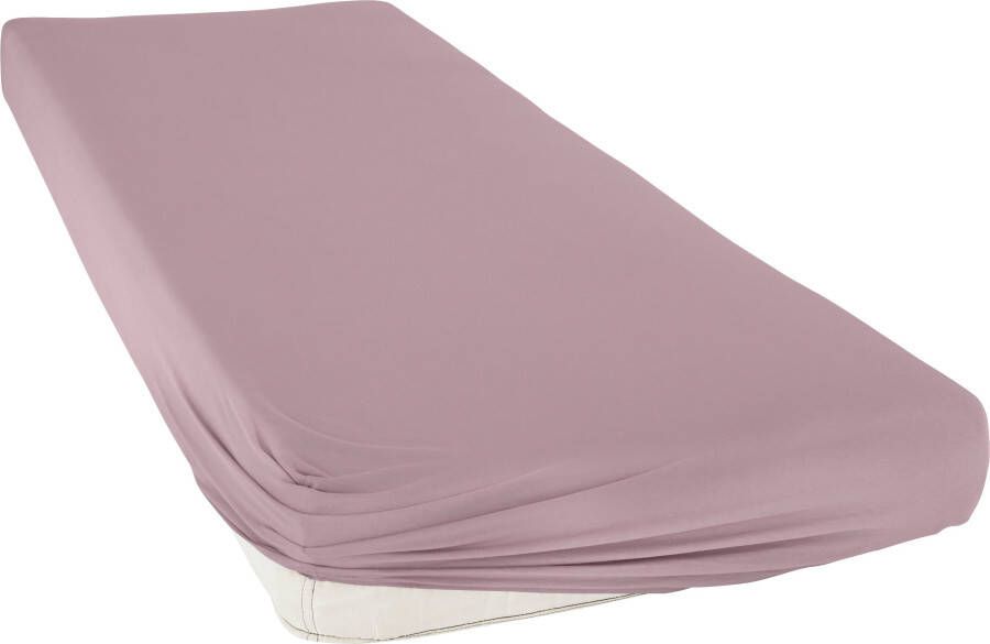 Bellana Hoeslaken Jersey-elastaan aqua in mt. 90x200 140x200 of 180x200 cm van katoen voor matrassen tot 35 cm hoogte laken hoeslaken (1 stuk) - Foto 5