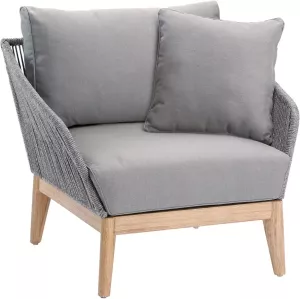 Best Loungestoel Lounge fauteuil Samos Grandis Eucalyptus incl. kussens (1 stuk)