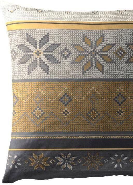 BIERBAUM Beddengoed 3751 100 % katoen onderhoudsvriendelijk heerlijk warm met sneeuwvlokken (2-delig) - Foto 5