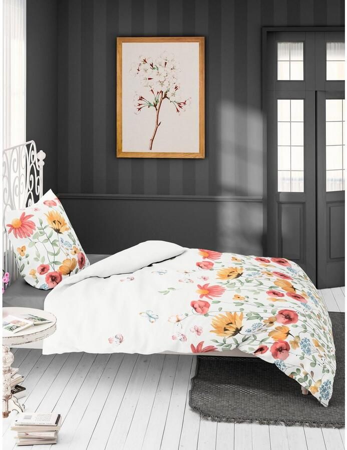 BIERBAUM Beddengoed 3992 Mako-satijn 100% katoen onderhoudsvriendelijk bloemig (2-delig) - Foto 2