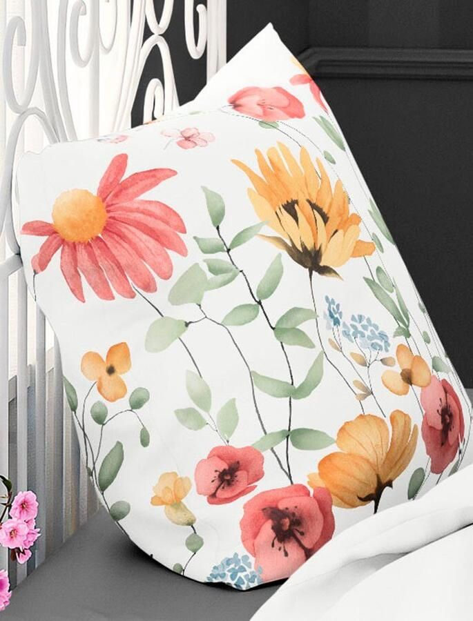 BIERBAUM Beddengoed 3992 Mako-satijn 100% katoen onderhoudsvriendelijk bloemig (2-delig) - Foto 3