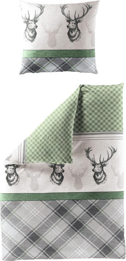 BIERBAUM Beddengoed 4035 Biber 100% katoen onderhoudsvriendelijk (2-delig) - Foto 5