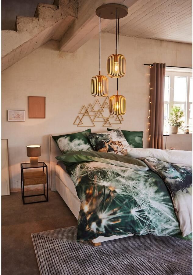 BIERBAUM Beddengoed 5084 Mako-satijn 100% katoen onderhoudsvriendelijk digitale print (2-delig) - Foto 4