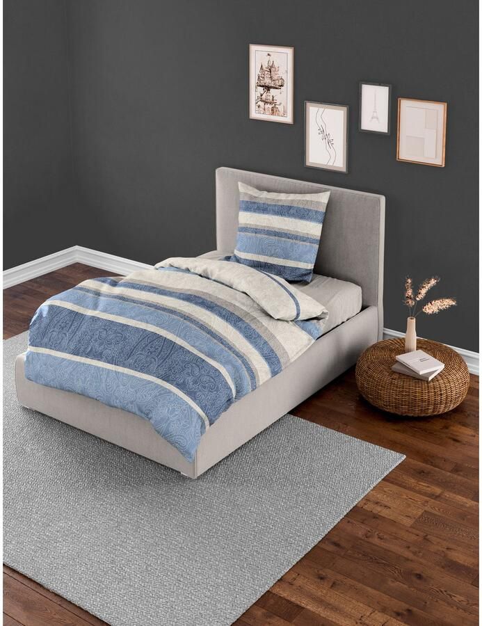 BIERBAUM Beddengoed 6908 Biber 100% katoen onderhoudsvriendelijk (2-delig) - Foto 2