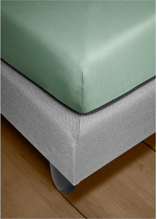 BIERBAUM Hoeslaken Biber knuffelig warm in de winter 100% katoen onderhoudsvriendelijk voor matrassen tot 20 cm hoogte (1 stuk)