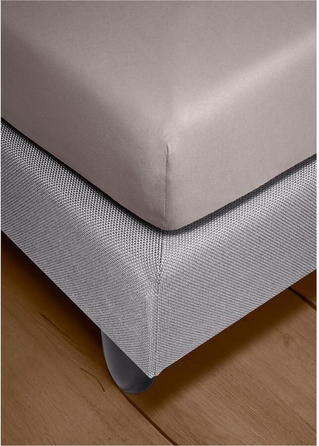 BIERBAUM Hoeslaken Biber knuffelig warm in de winter 100% katoen onderhoudsvriendelijk voor matrassen tot 20 cm hoogte (1 stuk)