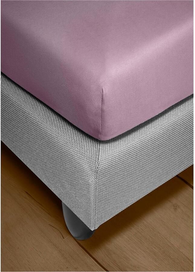 BIERBAUM Hoeslaken Biber knuffelig warm in de winter 100% katoen onderhoudsvriendelijk voor matrassen tot 20 cm hoogte (1 stuk)