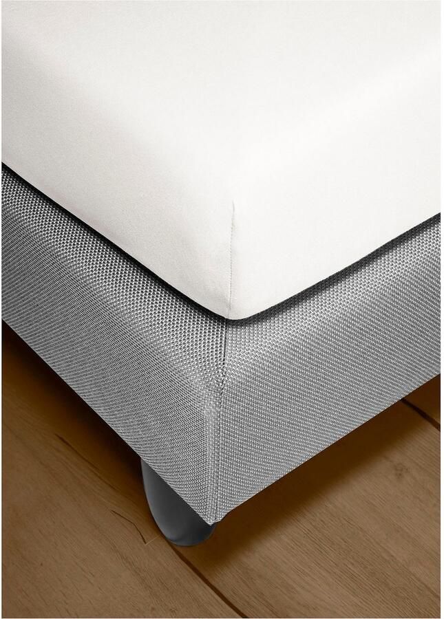 BIERBAUM Hoeslaken Biber knuffelig warm in de winter 100% katoen onderhoudsvriendelijk voor matrassen tot 20 cm hoogte (1 stuk)