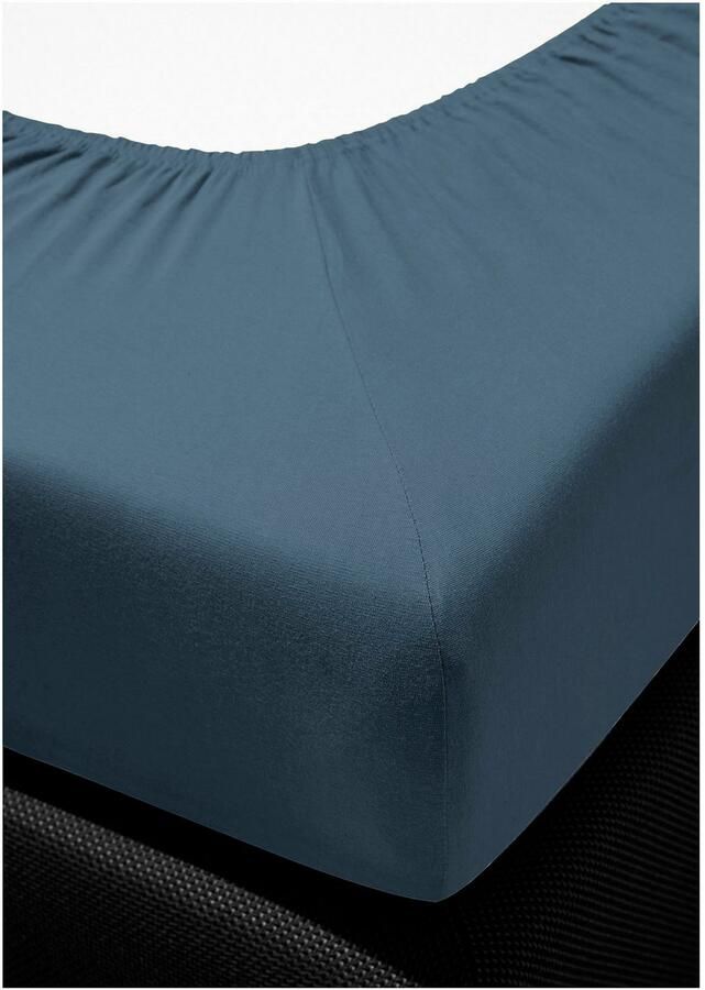 BIERBAUM Hoeslaken Jersey 95% katoen en 5% elastaan voor optimale zachtheid en rekbaarheid (1 stuk)