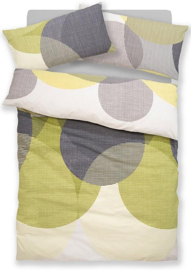 BIERBAUM Overtrekset Carla in mt. 135x200 of 155x220 cm Dekbedovertrek van katoen geometrische dekbedovertrek met ritssluiting (2-delig) - Foto 3