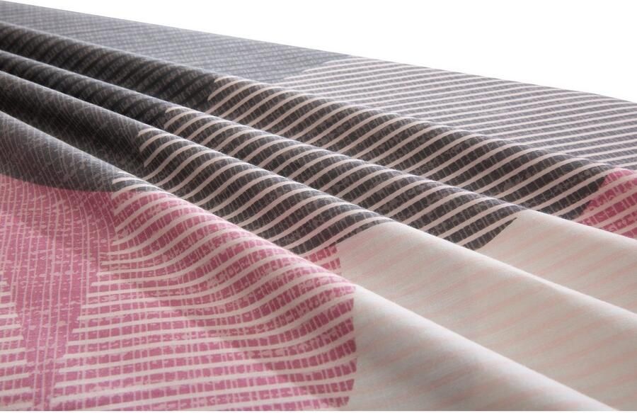 BIERBAUM Overtrekset Carla in mt. 135x200 of 155x220 cm Dekbedovertrek van katoen geometrische dekbedovertrek met ritssluiting (2-delig) - Foto 5