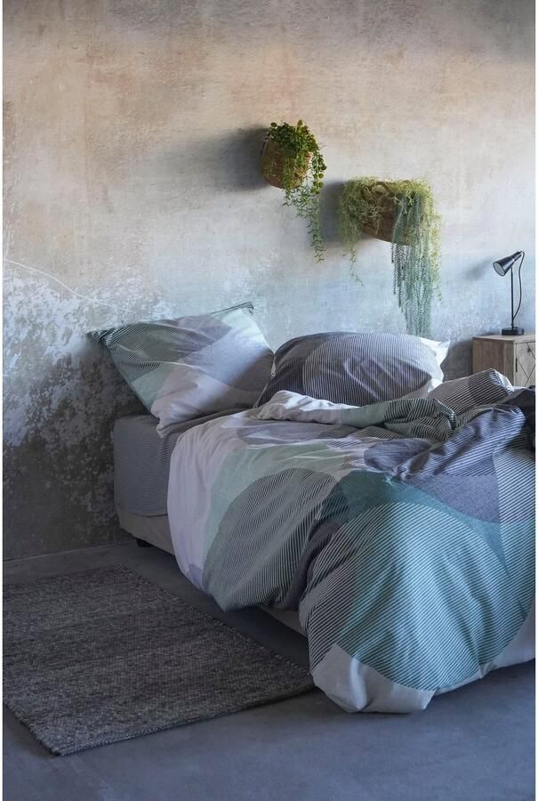 BIERBAUM Overtrekset Carla in mt. 135x200 of 155x220 cm Dekbedovertrek van katoen geometrische dekbedovertrek met ritssluiting (2-delig) - Foto 6