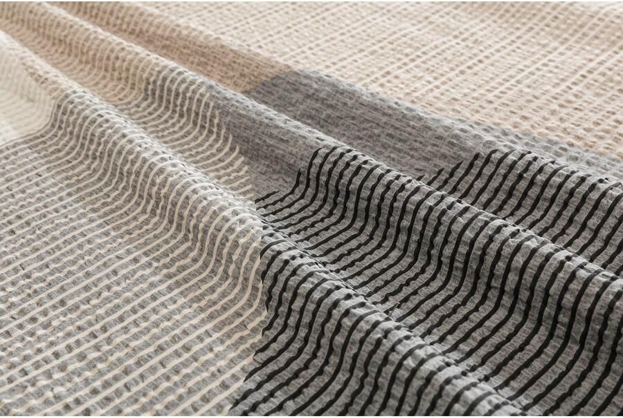 BIERBAUM Overtrekset Carla in mt. 135x200 of 155x220 cm Dekbedovertrek van katoen geometrische dekbedovertrek met ritssluiting (2-delig) - Foto 4