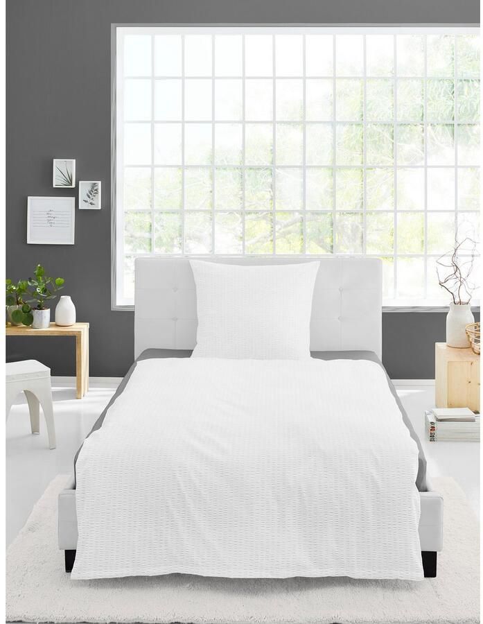 BIERBAUM Overtrekset Chic uni Stijlvol unidesign: Modern en elegant voor elke slaapkamer - Foto 4