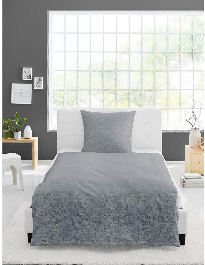 BIERBAUM Overtrekset Chic uni Stijlvol unidesign: Modern en elegant voor elke slaapkamer - Foto 2